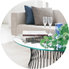 コーティング語のピカピカの部屋